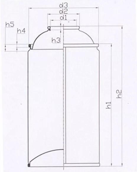 Refillable High Quality Oxygen Aerosol Can Tinplate