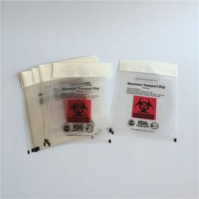 95kpa Medical Packing Ziplock Sealing Plastic Lab Pathology Biohazard Specimen Transport Bag