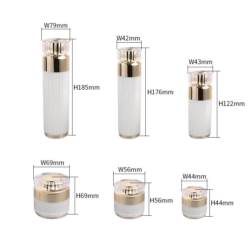 in Stock Ready to Ship 10g 15g 30g 50g 15ml 30ml 50ml 100ml 120ml Luxurious Acrylic Container for Cosmetic Skin Care Cream Jar and Bottle