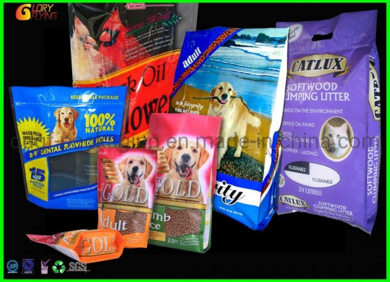 Plastic Ziplock Bag Dog Cat Feed Pet Food Bag