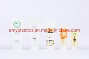 Plastic Oval Tube with Screw on Cap / Flip-Top Cap for Cosmetic Package