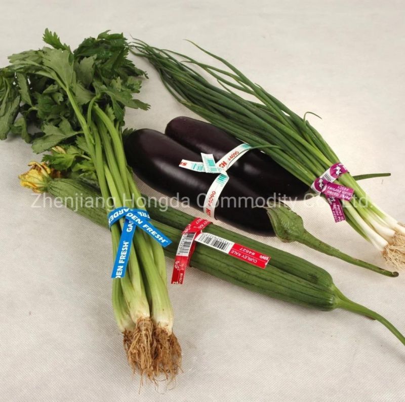 High Quality Environment Paper Twist Tie Used in Vegetable with Bar Code