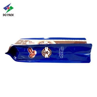 Dq Pack Custom Logo Mylar Bag Custom Printed Plastic Packaging Bags Side Gusset Bag with Transparent Window for Peanut Packaging