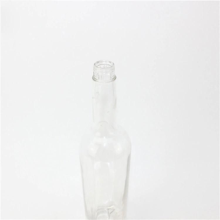 Custom Empty Clear Spirits Brandy Liquor Glass Bottle 700ml