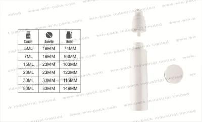 Win-Pack Classic White Airless Lotion Bottles for Serum 15ml 20ml 30ml 50ml