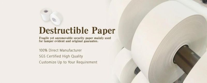 Destructible Vinyl Label Material/Blank Writable Eggshell Material