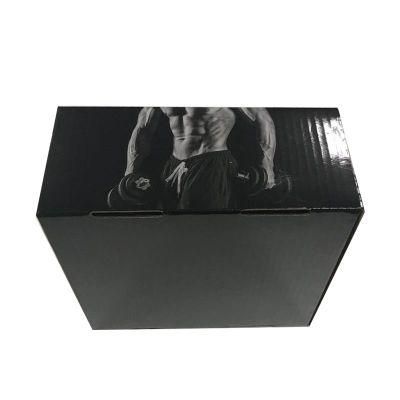 Black Custom Printed Shipping Corrugated Carton Box