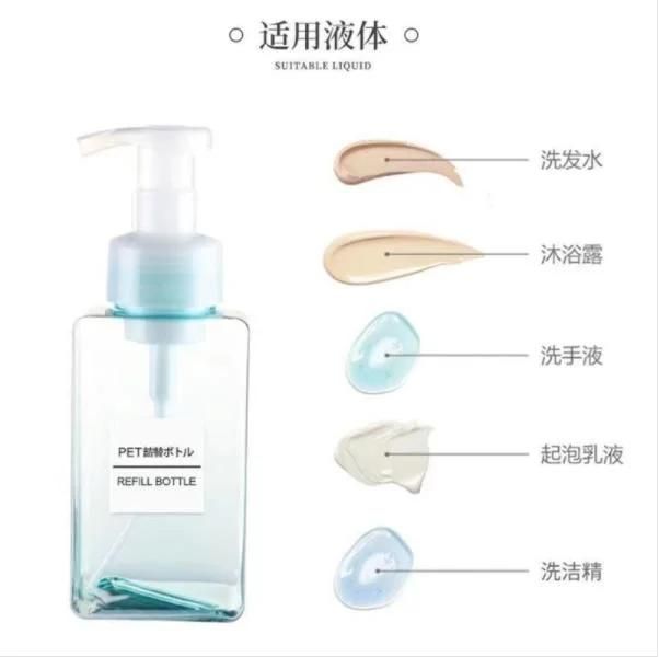 China Custom Color Milliliter Cosmetic Perfume Plastic Pet Bottle with Lotion Pump