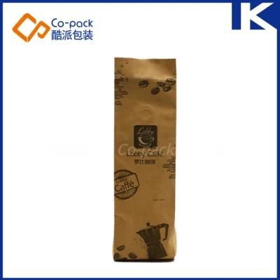 Side Gusset Kraft Paper Coffee Bag with Valve