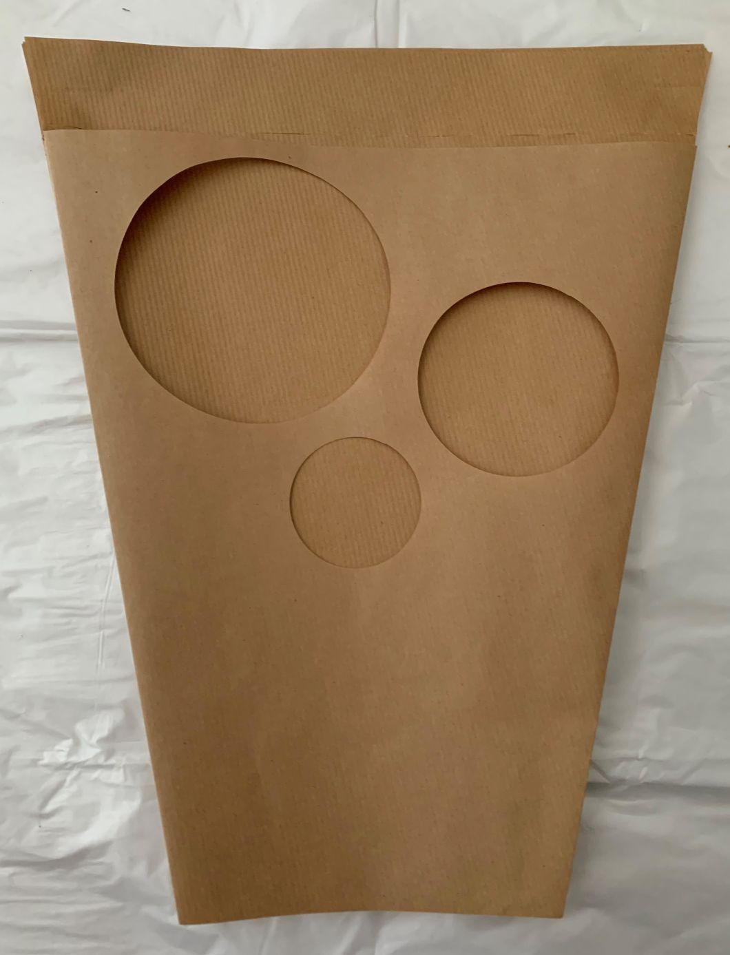 Green Paper Bags Eco Friendly Paper Bags White Kraft Paper Bags Vacuum Seal Packaging Paper Bag with Back Cover
