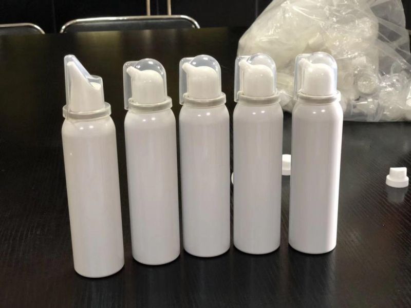 Empty Customized Nasal Spray Aerosol Can with Bag on Valve and Nozzle