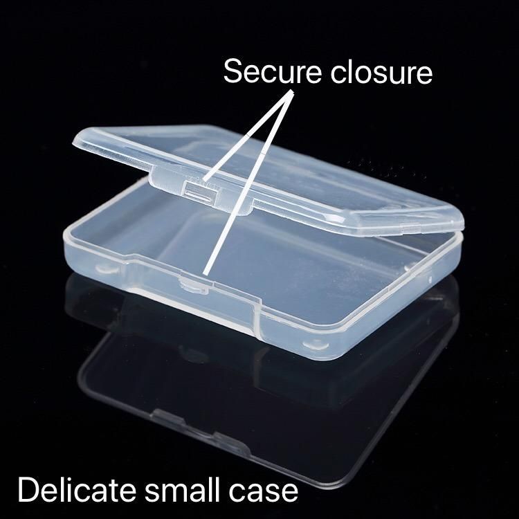 Chinese Clear Polystyrene Boxes Plastic Packaging Nut Container Box for Double Eyelid Stickers