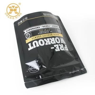 Custom Printed Big Food Aluminum Foil Pouch 2.5kg 5kg 8kg Zipper Flat Bottom Whey Protein Powder Packaging Bag