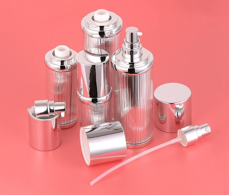 30ml 50ml 100ml 120ml Luxury Cream Acrylic Lotion Bottles for Skin Care with Metalized Cap