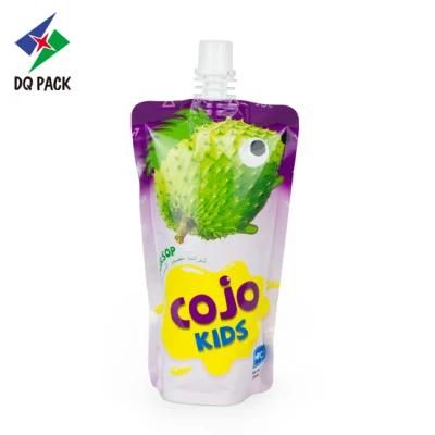 Dq Pack Eco Friendly Spout Pouch New Design Nozzle Packaging Plastic Liquid Juicepouches with Spout