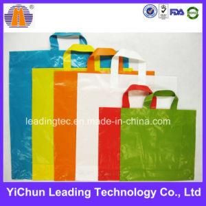 Customized Biodegradable Reusable Plastic Handle Garment Shopping Bag