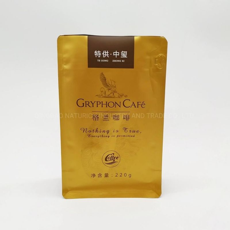 400g 460g Coffee Packing Bag with Valve Coffee Doypack