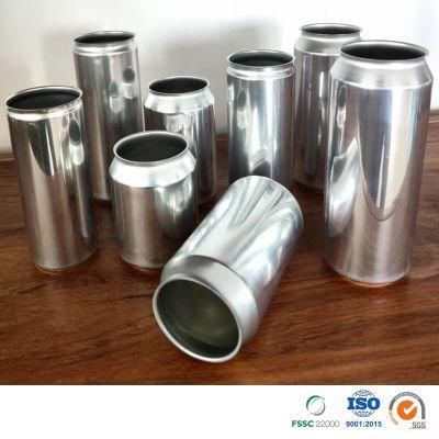 Beverages Wholesale Aluminum Can Beer Soda Juice Can Aluminum Custom Blank Sleak 330ml