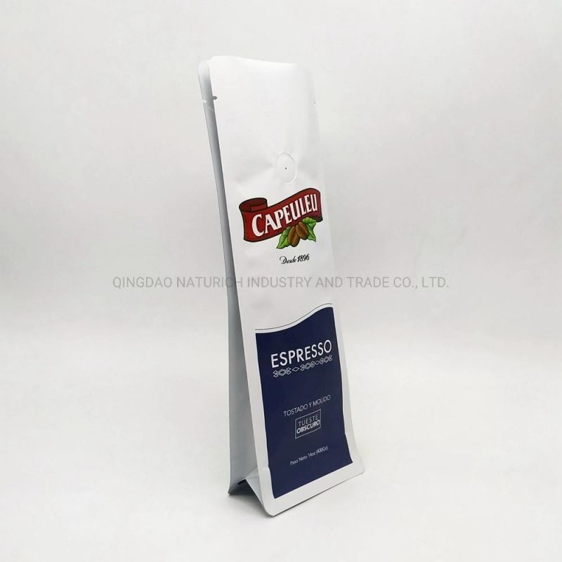 1lbs Coffee Packaging Bag Quad Seal Food Packaging Bag