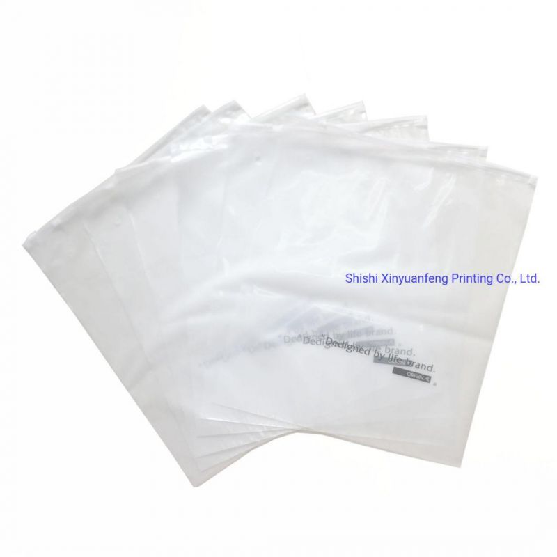 Manufacturer Custom OEM Design PE Poly Bag for Clothing Zipper Bags Packaging Bags
