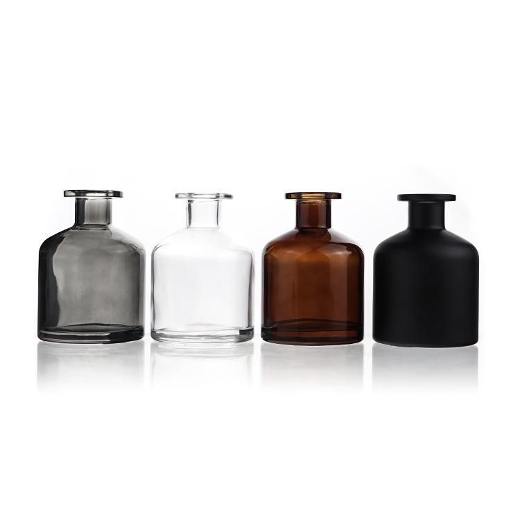 Colored Black Wholesale Luxury Empty 200ml 250ml Glass Reed Diffuser Bottle