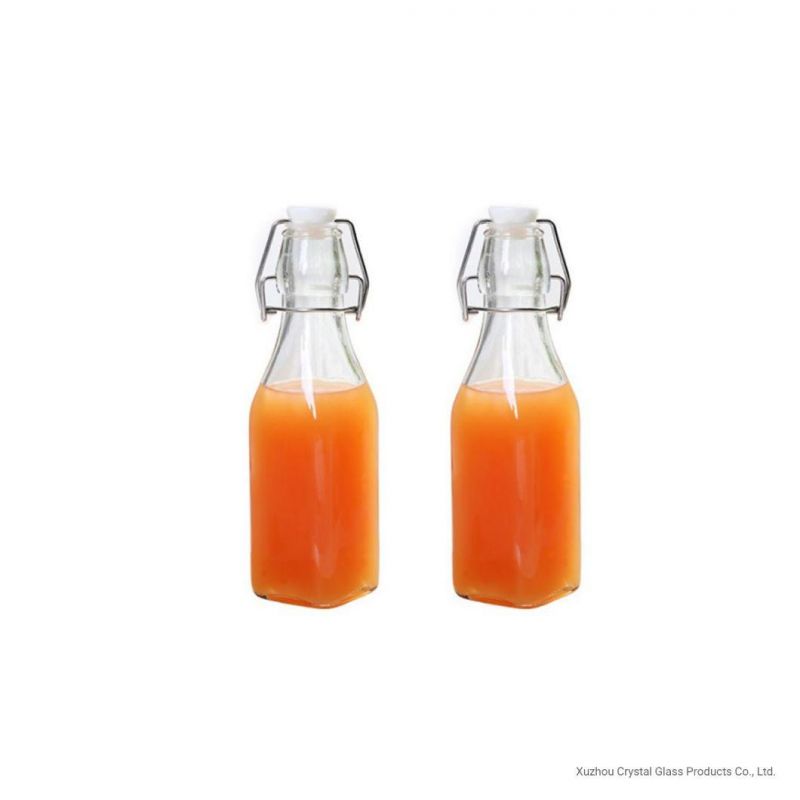 250ml-300ml Juice Beverage Milk Kombucha Glass Bottles with Flip Top