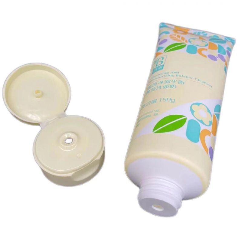 Flat Shape Eco-Friendly Sugarcane Material Matte Finishing Cosmetic Soft Touch Hand Cream Packaging Tube