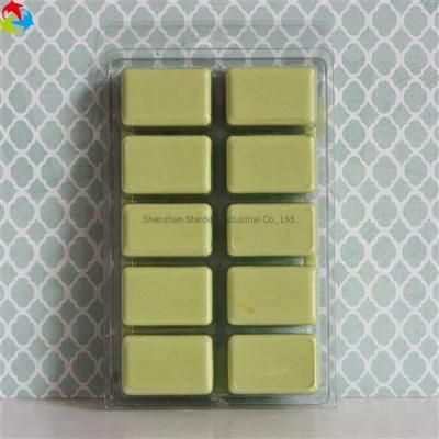 Transparent Plastic Pet Candle Wax Melts Clamshell Packaging