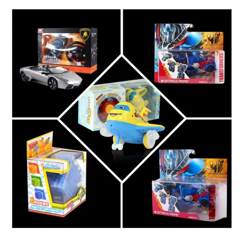 Chinese High Quality Color Printed Toy Packing Packaging Folding Corrugated Box with Window