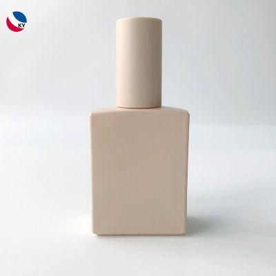 50ml Spray Perfume Bottle Square Glass Lotion Bottle Skincare Cosmetic Packaging with Pump Cap