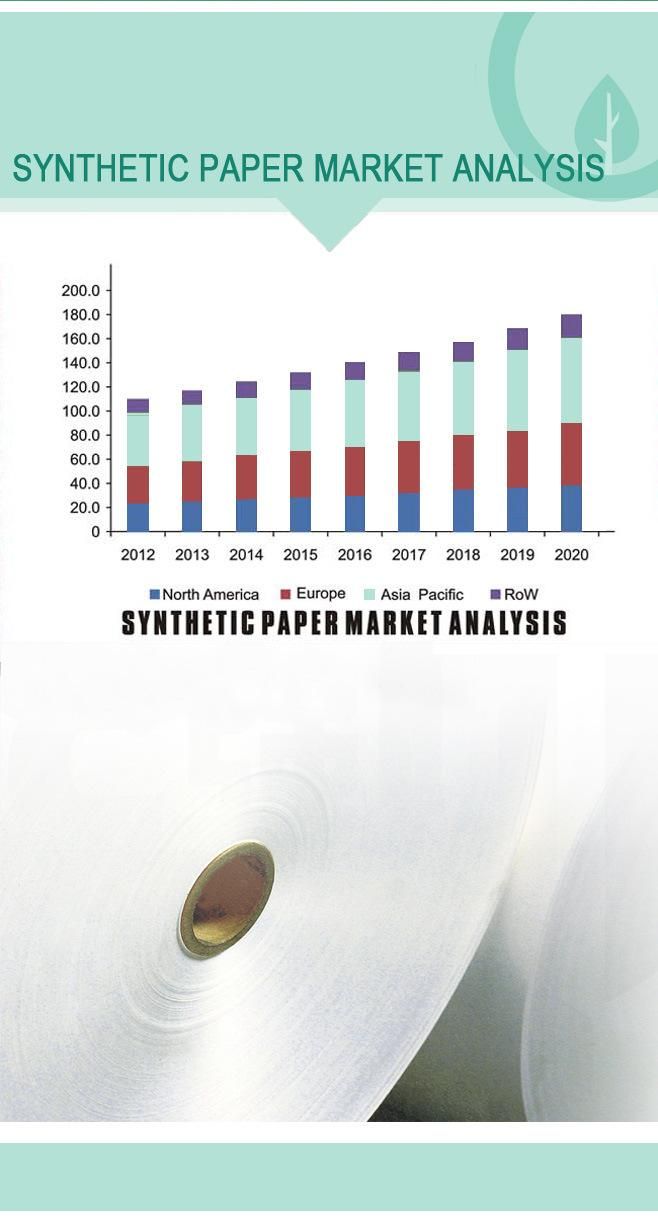 Tear Resistant, Waterproof Synthetic Paper for Poster Placard, MSDS Certified