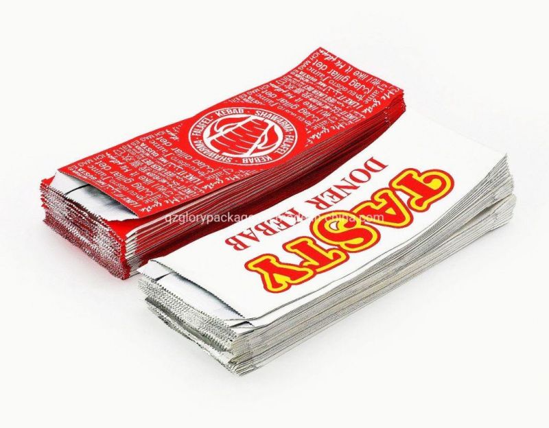 Custom Printed Aluminum Foil Lined Food Packaging Paper Bags with Your Own Logo