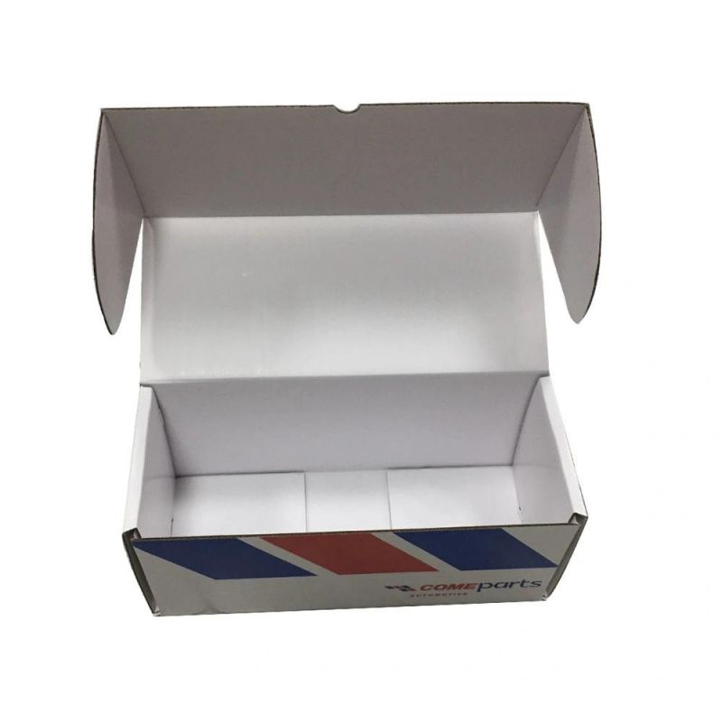 Printed Corrugated Shipping Box with White Inside OEM Shipping Box