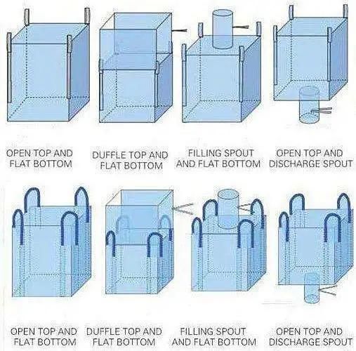 Overlock Stitching U-Panel Big Bag for Chemical