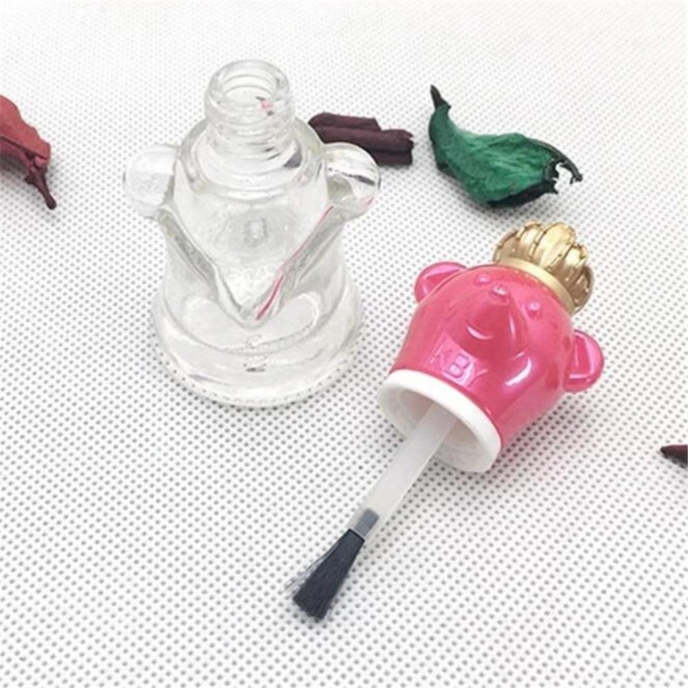 New Style Glass Bear Shaped Nail Polish Bottles