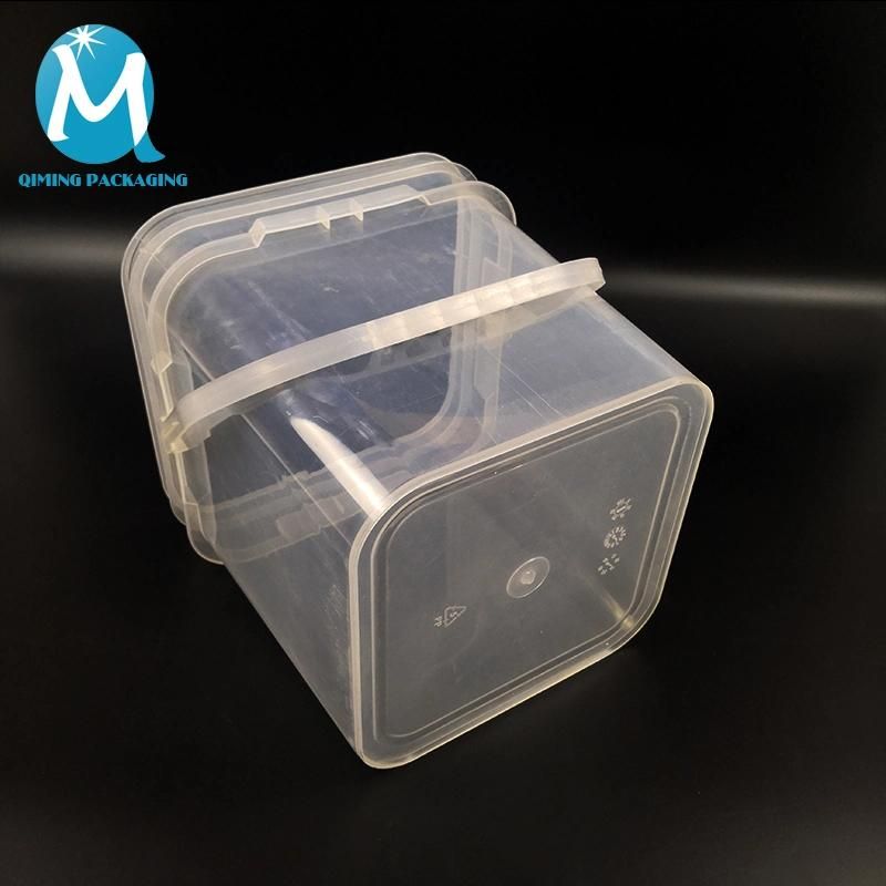 2L PP Food Grade Square Plastic Bucket