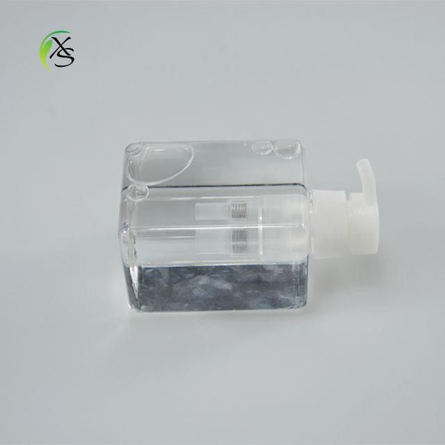 Square Shape PETG Transparent 380ml Lotion Bottle Liquid Soap Shampoo Bottle