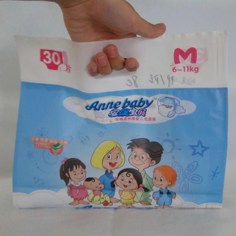 Plastic Side Gusset Packing Box Bag for Baby Diapers