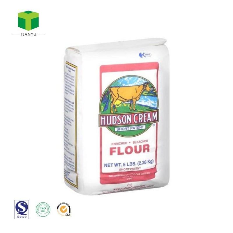 3kg 5kg 20kg 25kg Wheat Sack Packaging Flour Paper Bag