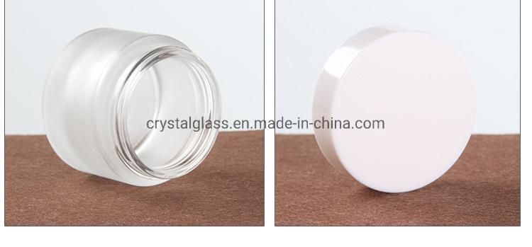 China Supply Cream Jar with White Caps in Store