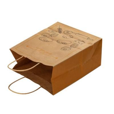 Extra Thicker Stronger Brown Customer Printed Kraft Paper Bag for Packaging