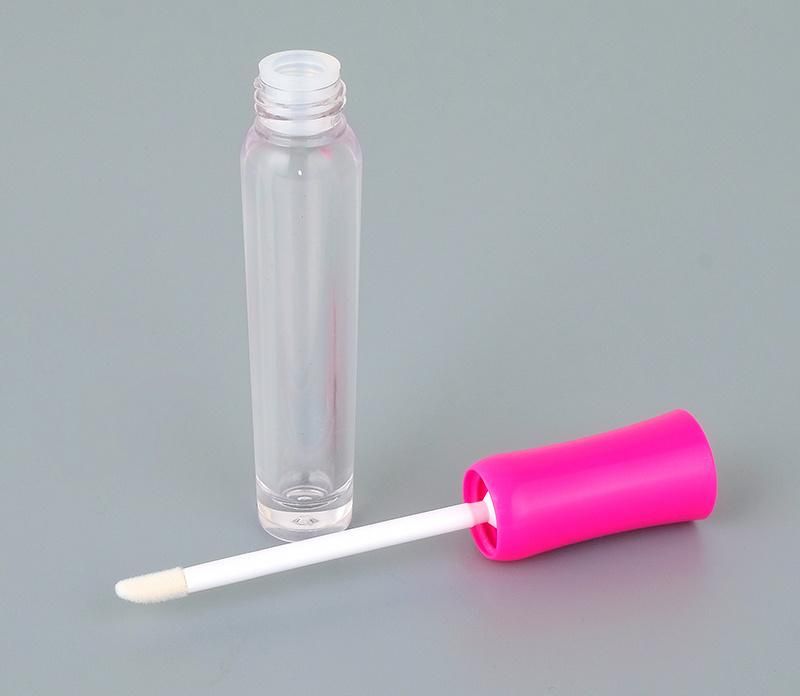 Slim 5ml Lip Gloss Pink Tube Clear Plastic Custom Lip Gloss Packaging Pink Custom Pink Lip Gloss Tubes