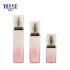 Luxurious Plastic Acrylic Square Gradient Effect Gold Pump 50 Ml 90 Ml 120 Ml Cute Lotion Bottles