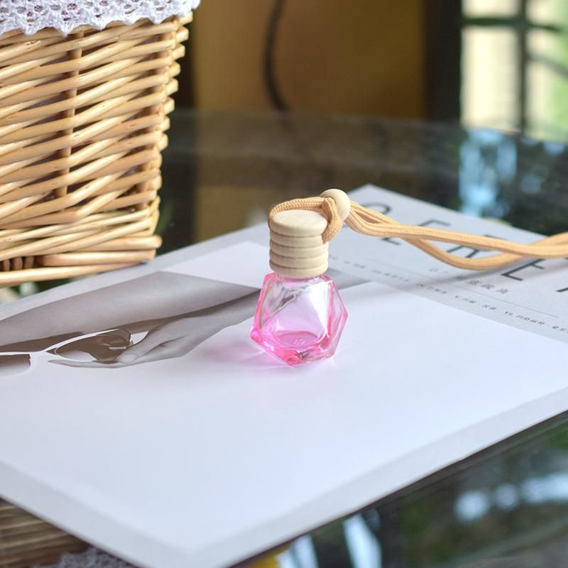 6ml Liquid Hanging Wood Car Perfume Glass Glass Bottle