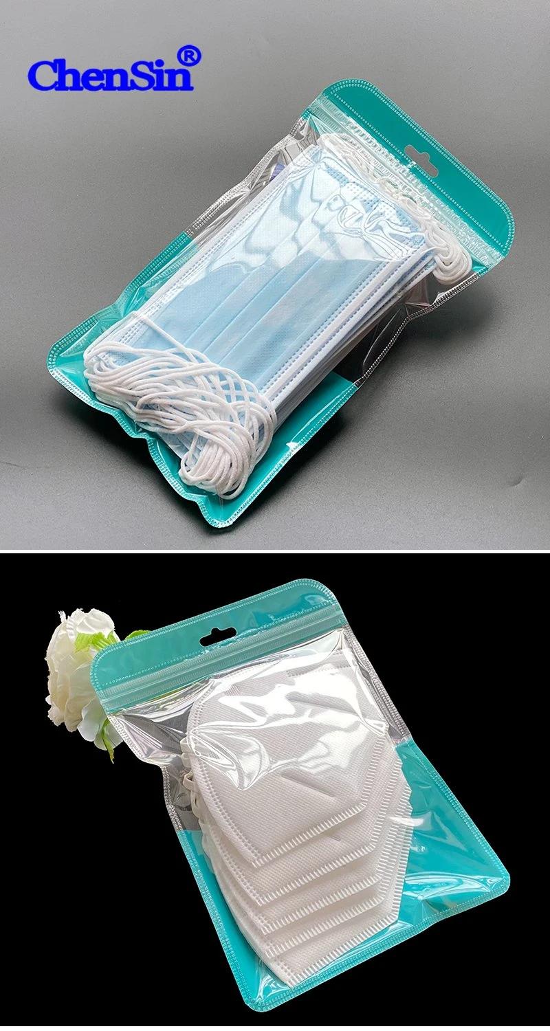 Customized Face Mask Packaging Zipper Lock Bag