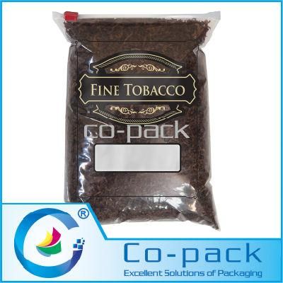 Transparent Plastic Tobacco Bag with Top Slider