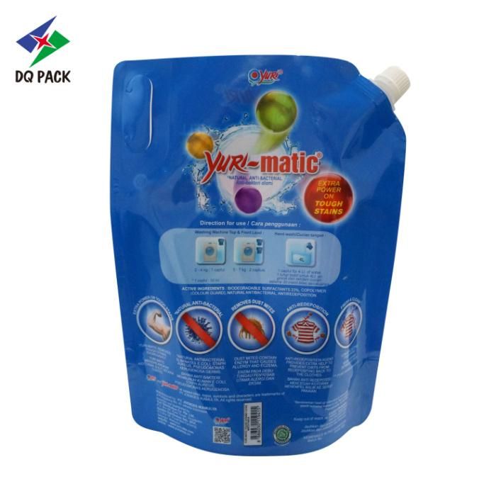 Top Filling Shampoo Packaging Pouch with Corner Spout and Handle