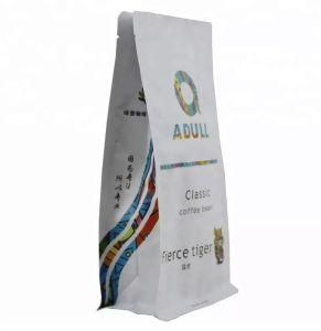 Custom Printed Stand up Pouch Zipper Seal Aluminium Foil Coffee Bean Packaging Bag