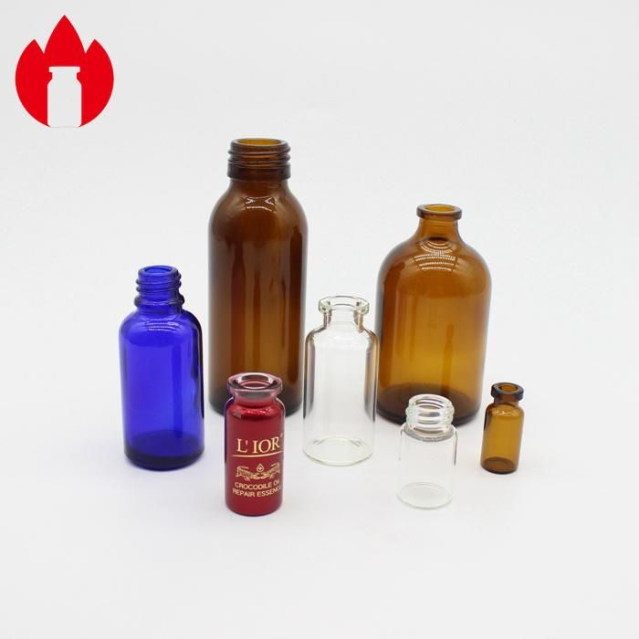 3ml 5ml 10ml 30ml 50ml 100ml Clear or Amber Pharmaceutical Glass Bottle Vial