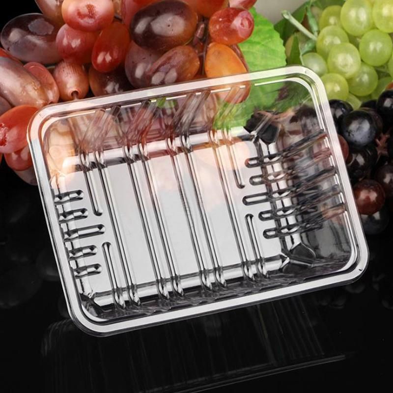 Rectangular Packing Blister Meat Fruit Food Packaging Plastic Tray Wholesale